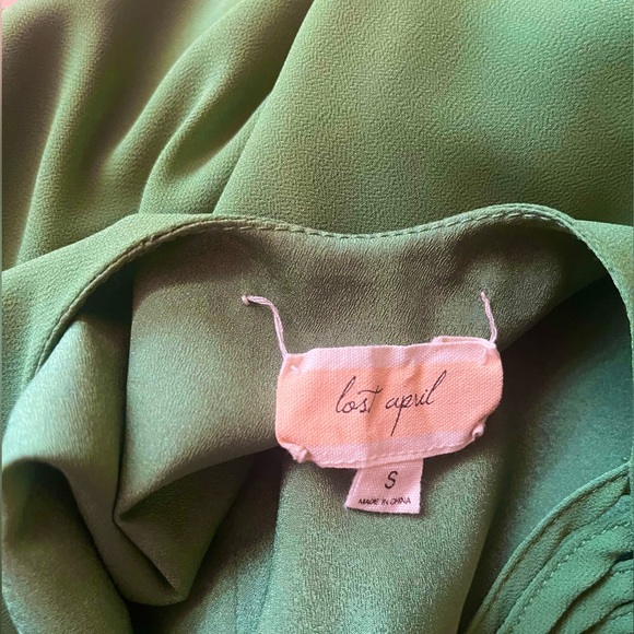 Unique green summer dress - great of beach holidays - Picture 4 of 4